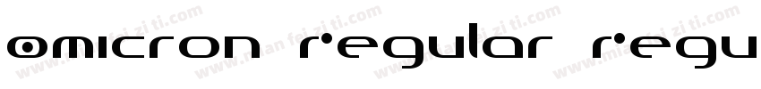 Omicron Regular Regu字体转换
